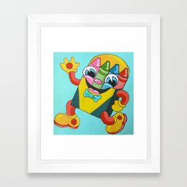 Let's All Go Back to School: Crayons! Framed Art Print