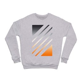 White Striped Gradient Crewneck Sweatshirt