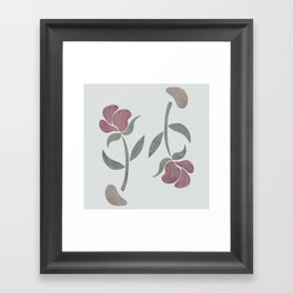 Twin Flowers  Framed Art Print