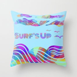 Surf’s Up Throw Pillow