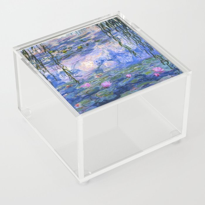 water lilies ,claude monet,  waterlilies Acrylic Box