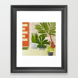 Modern Outdoor Oasis Framed Art Print