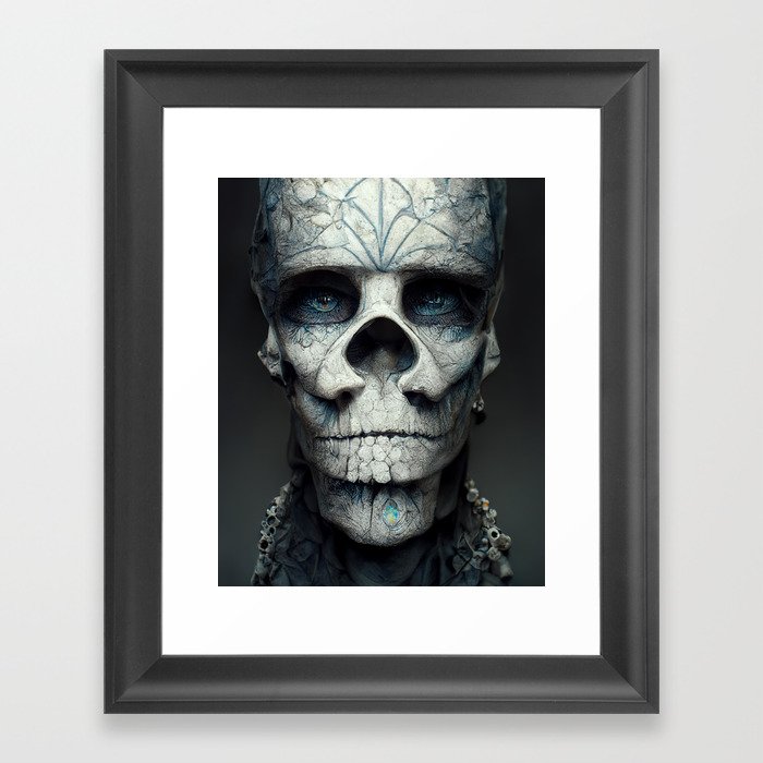 Alien Skull - Extraterrestrial Death Framed Art Print