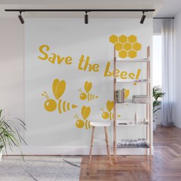 Save the bees! by Beebox Wall Mural