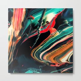 ABSTRACT COLORFUL PAINTING II-A Metal Print
