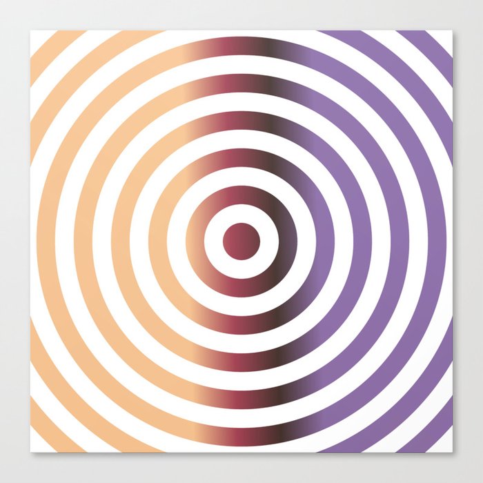 Concentric circles Canvas Print