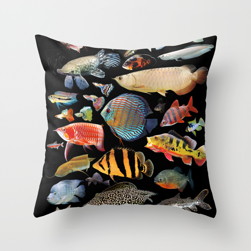 Freshwater Tropical Fish Throw Pillow By Dohshin Society6