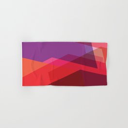 RED AND PURPLE Abstract Art Hand & Bath Towel