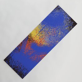 Splash Abstract Sprayed Painting in the Space by Emmanuel Signorino  Yoga Mat