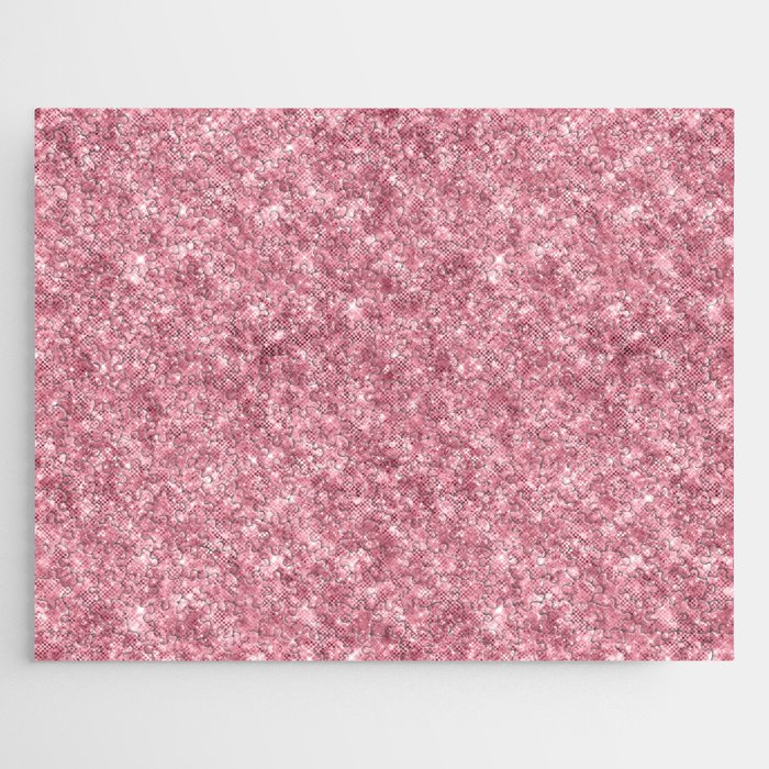 Pink Sparkly Glitter Jigsaw Puzzle
