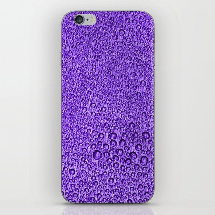 Water Condensation 05 Violet iPhone Skin