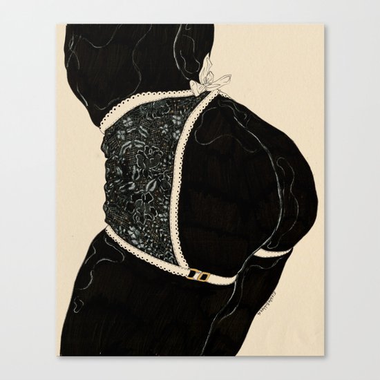Leg Sketch Nine Canvas Print
