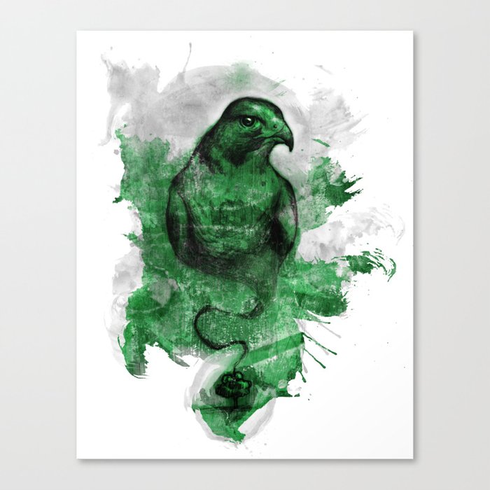 Eagle- Green Canvas Print
