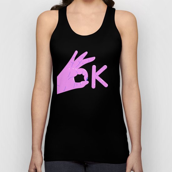It’s alright! – purple version Unisex Tank Top