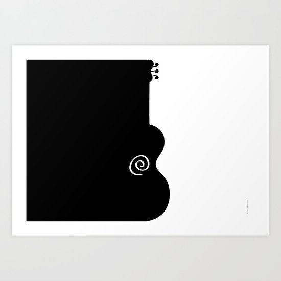 Guitar Art Print