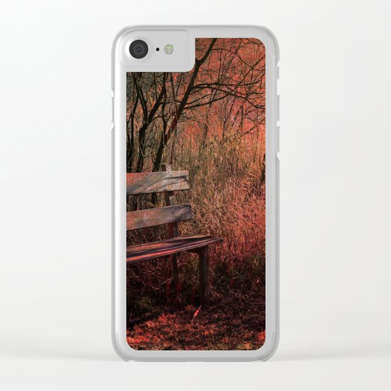 Days Gone By, Forest Landscape Clear iPhone Case