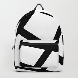 Abstract geometric pattern - black and white. Backpack