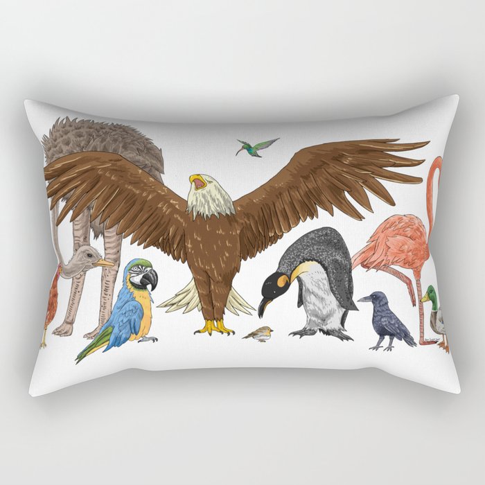 Birds Rectangular Pillow