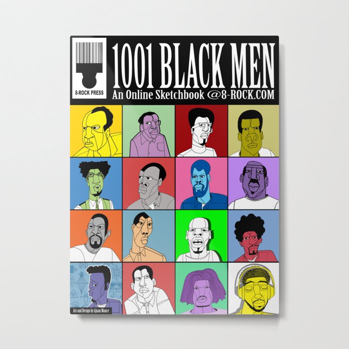 1001 Black Men: Alternative Press Expo Poster, 2012 Metal Print