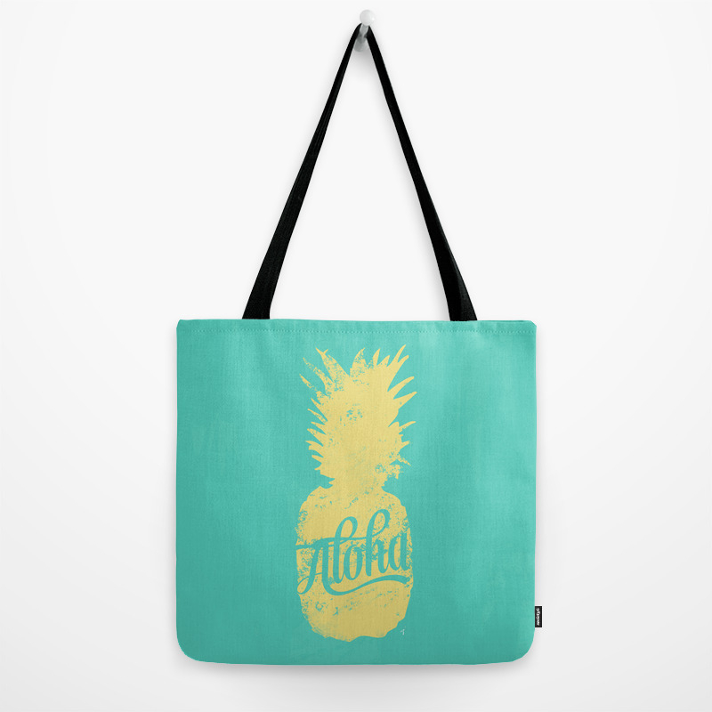 Aloha Pinele Print Tote Bag Aloha Pinele Print Tote Bag