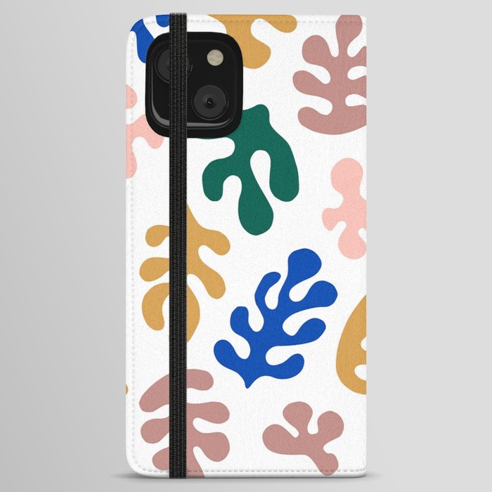 Henri Matisse Abstract Colorful Summer Cut Outs Art Pattern iPhone Wallet Case