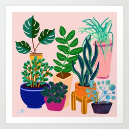 My Plant Friends Art Print