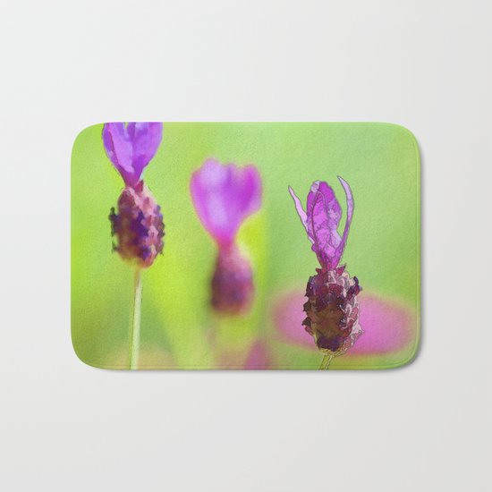 Lavender Bud Painting Bath Mat