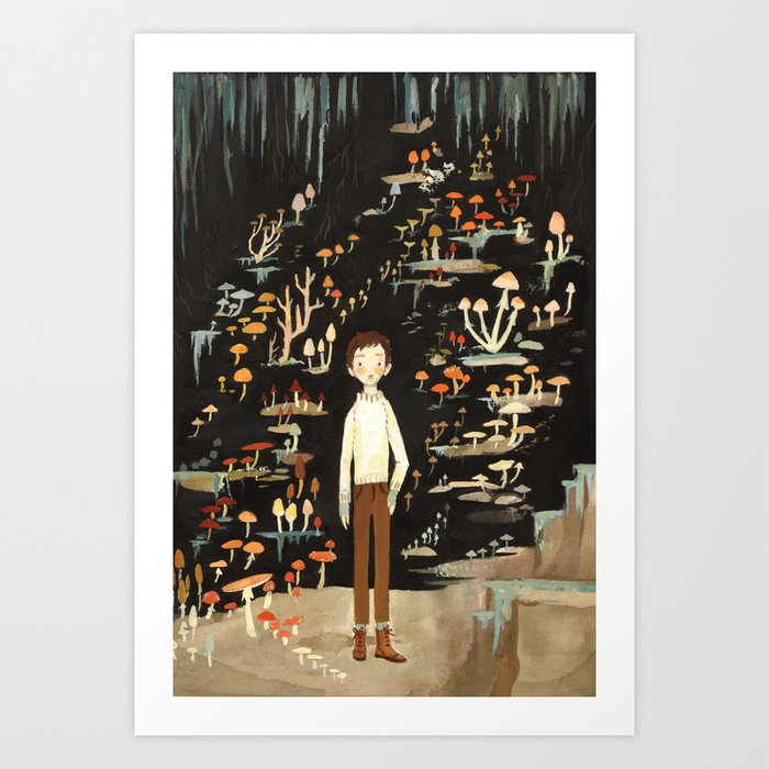Ivo & His Mushrooms Art Print