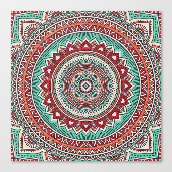 Hippie mandala 1 Canvas Print