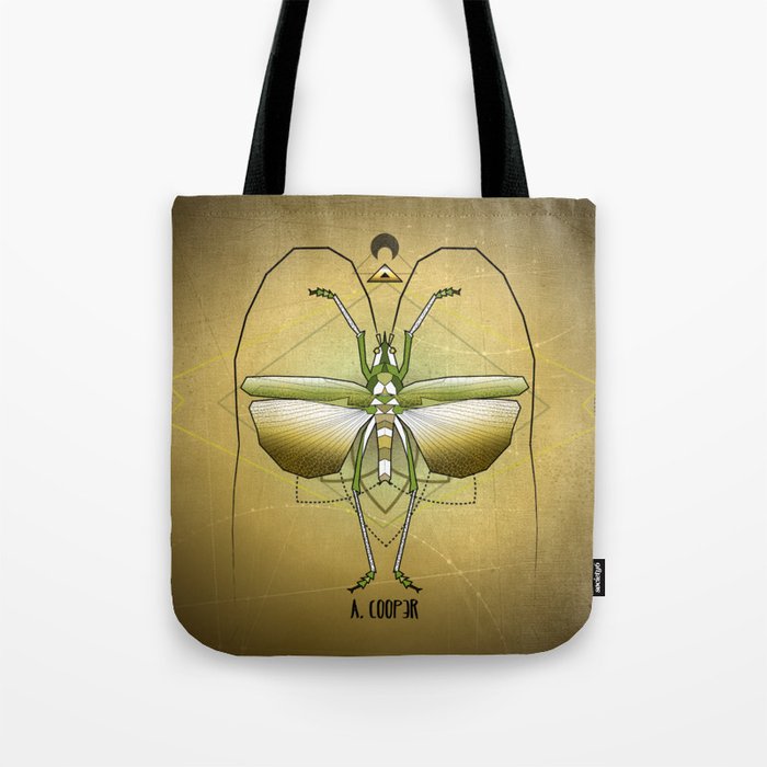 Geometric grasshopper Tote Bag