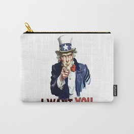 Uncle Sam I Want You Carry-All Pouch | Unitedstates, Graphicdesign, Iwantyou, Usa, Independence, Carnivals, Traditional, Vintageposter, Warposter, Starsandstripes 