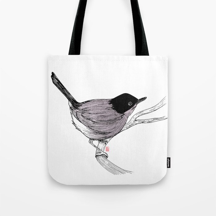 Blackcap Bird Tote Bag