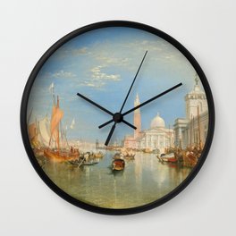 The Dogana and San Giorgio Maggiore J. M. W. Turner Wall Clock