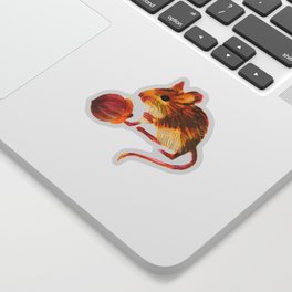 Field mouse with Acorn Sticker