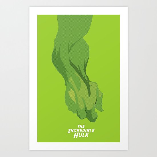 The incredible Hulk Art Print