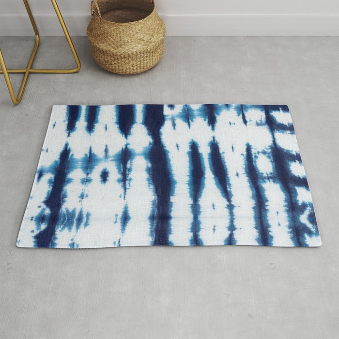 Linen Shibori Shirting Rug