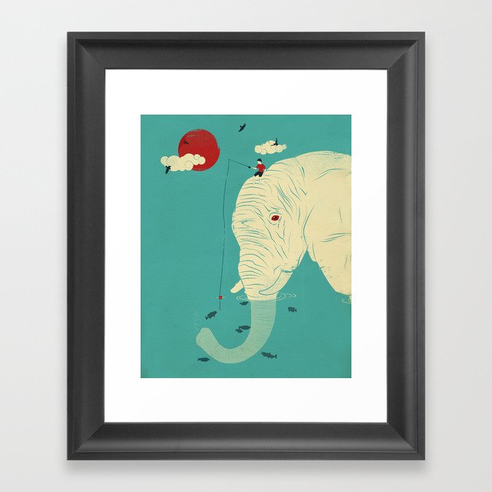 Fishin' Buddy Framed Art Print