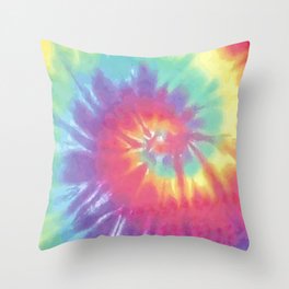 Faded Spiral Tie Dye Throw Pillow