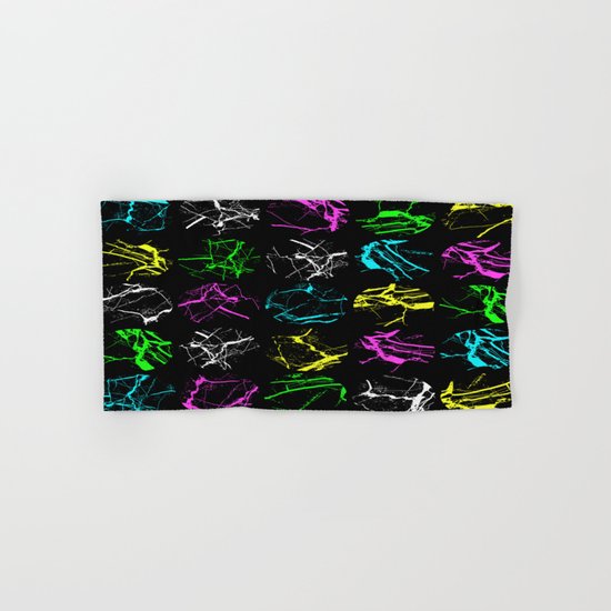 Marble Circles Pattern Hand & Bath Towel