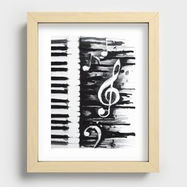 Abstract Music Recessed Framed Print