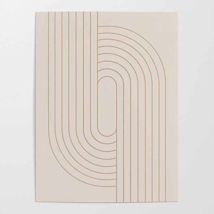 Oval Lines Abstract XXIX Poster