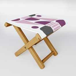 Classic geometric modern composition 5 Folding Stool