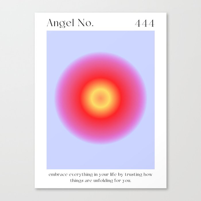 Angel Number 444 Canvas Print