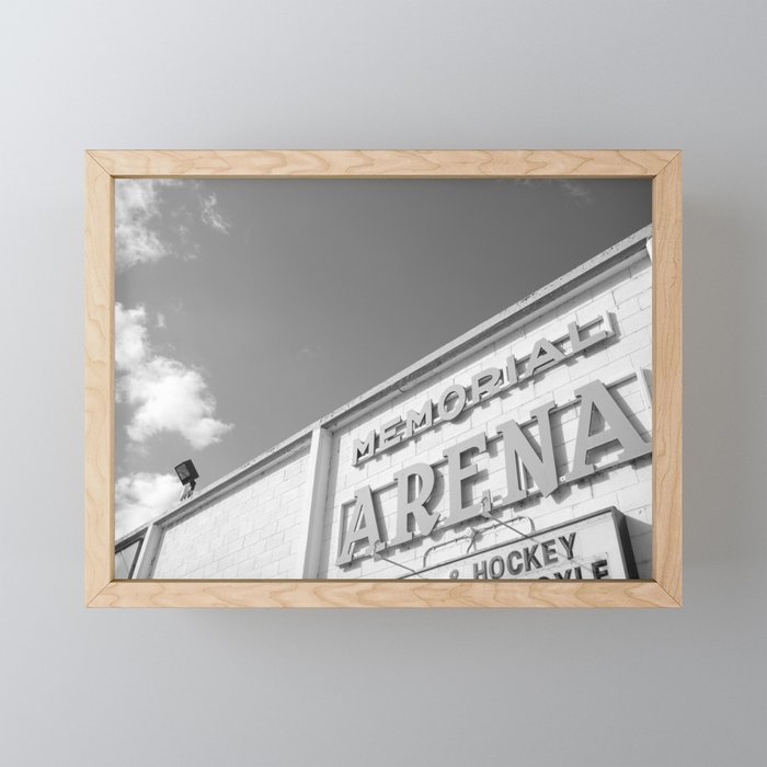 Memorial Arena Framed Mini Art Print