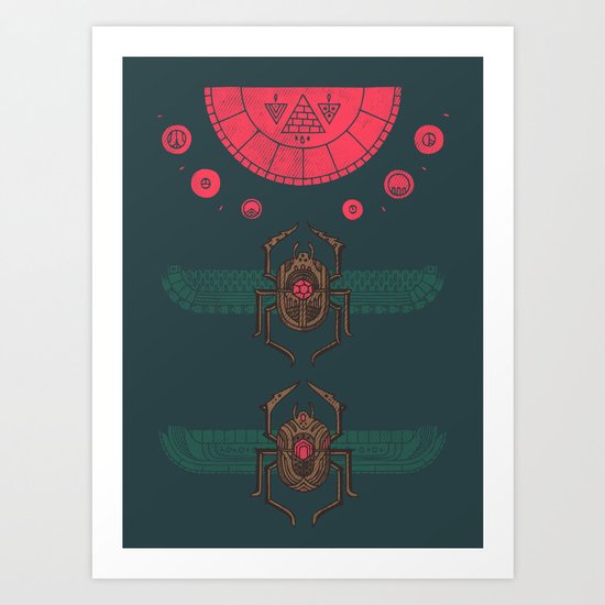 Scarabs Art Print