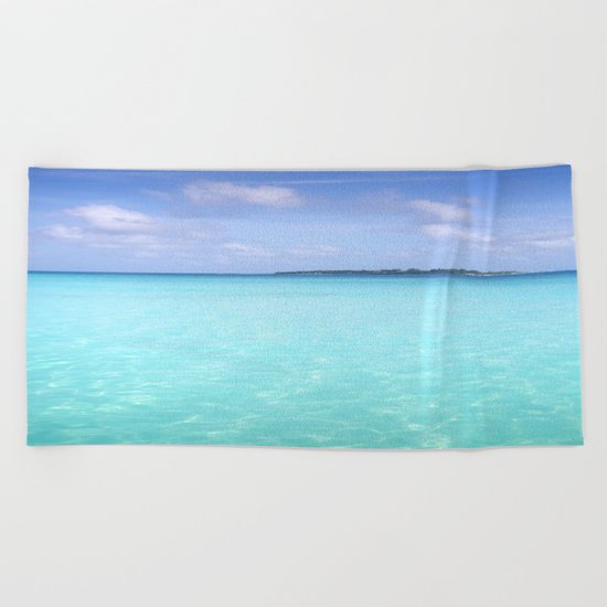 Aqua Water Island Dreams Beach Towel