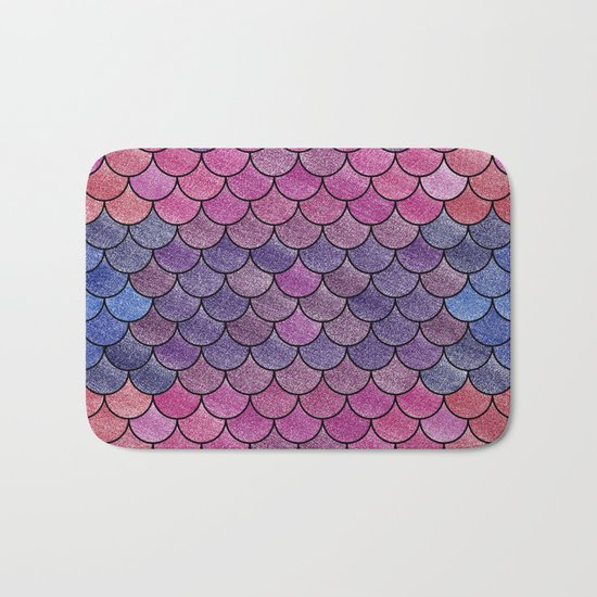 Lovely Pattern V (Glitter Version) Bath Mat