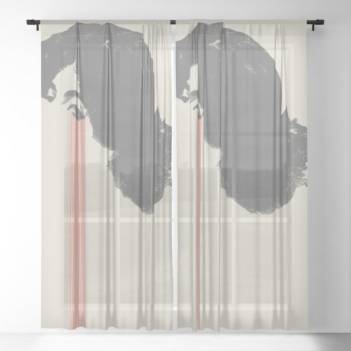 Tear Sheer Curtain By Heinzaimer Society6