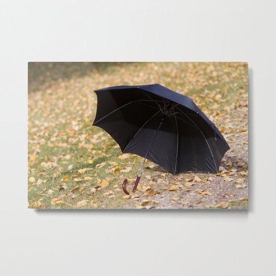 I never carry an umbrella. I'm prepared to walk in an eternal sunshine. Metal Print