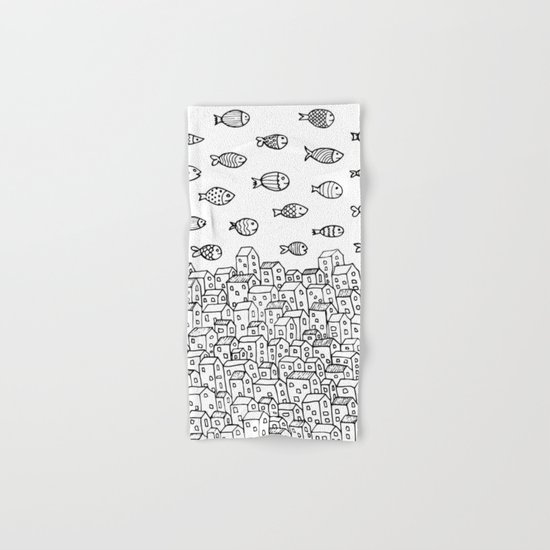 Underwater village Hand & Bath Towel